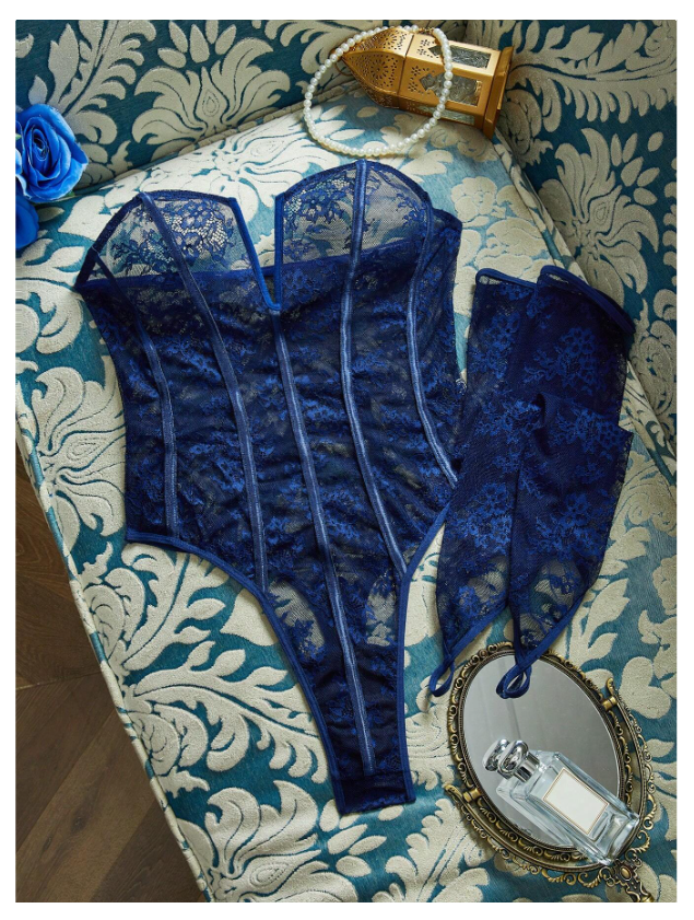 Retro Lace Bodysuit – Elegant, Slim & Verleidelijk